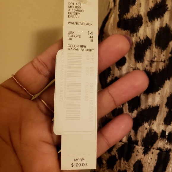 Alex Marie Leopard Print Dress - Picture 4 of 4